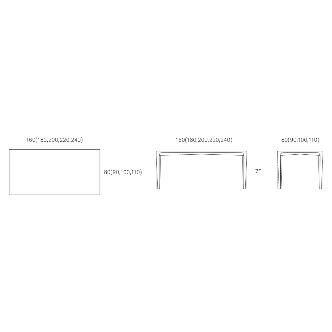 Spezifikation Pero Designer Esstisch aus Massivholz