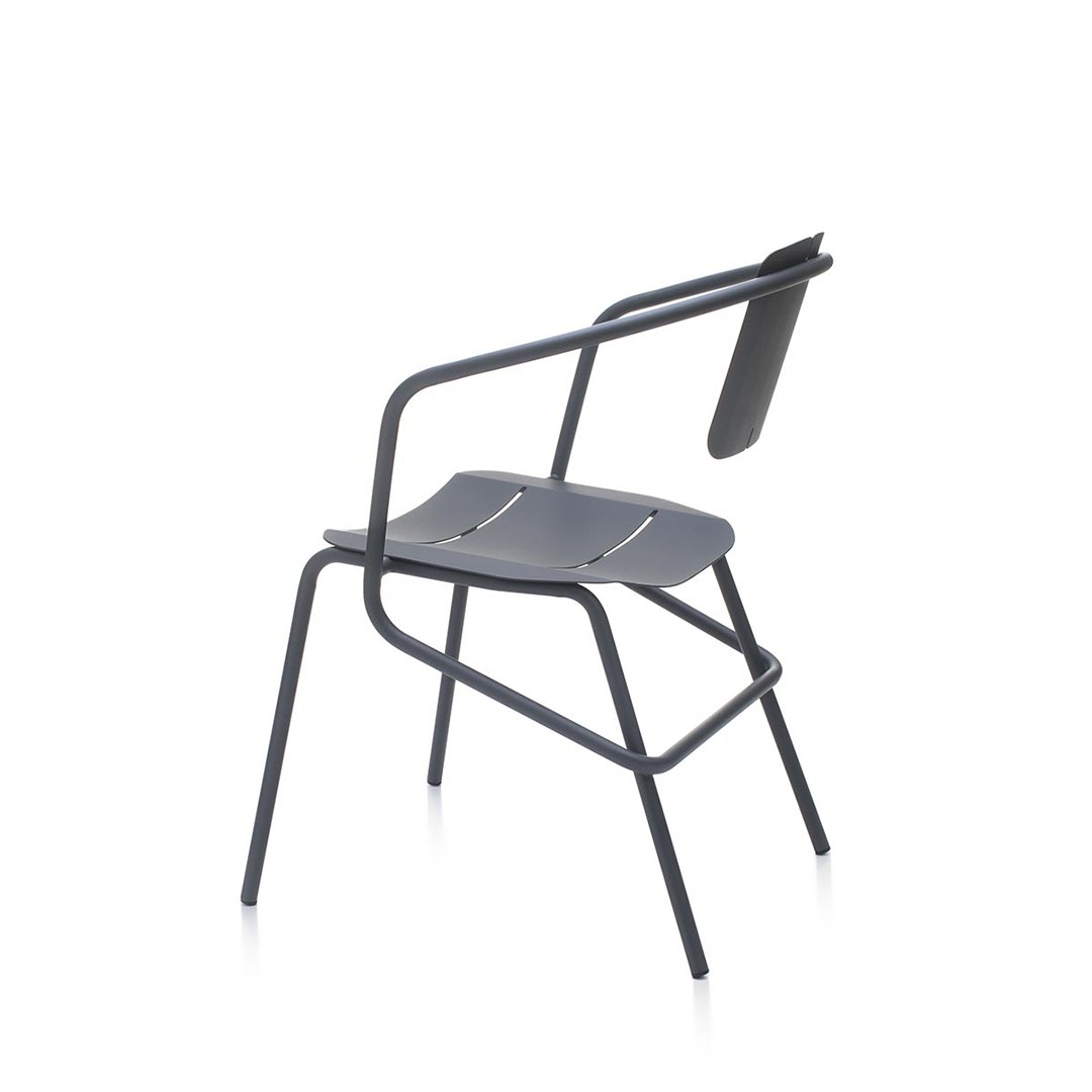 ATAMAN MINIMALIST Gartenstuhl - linke Seite