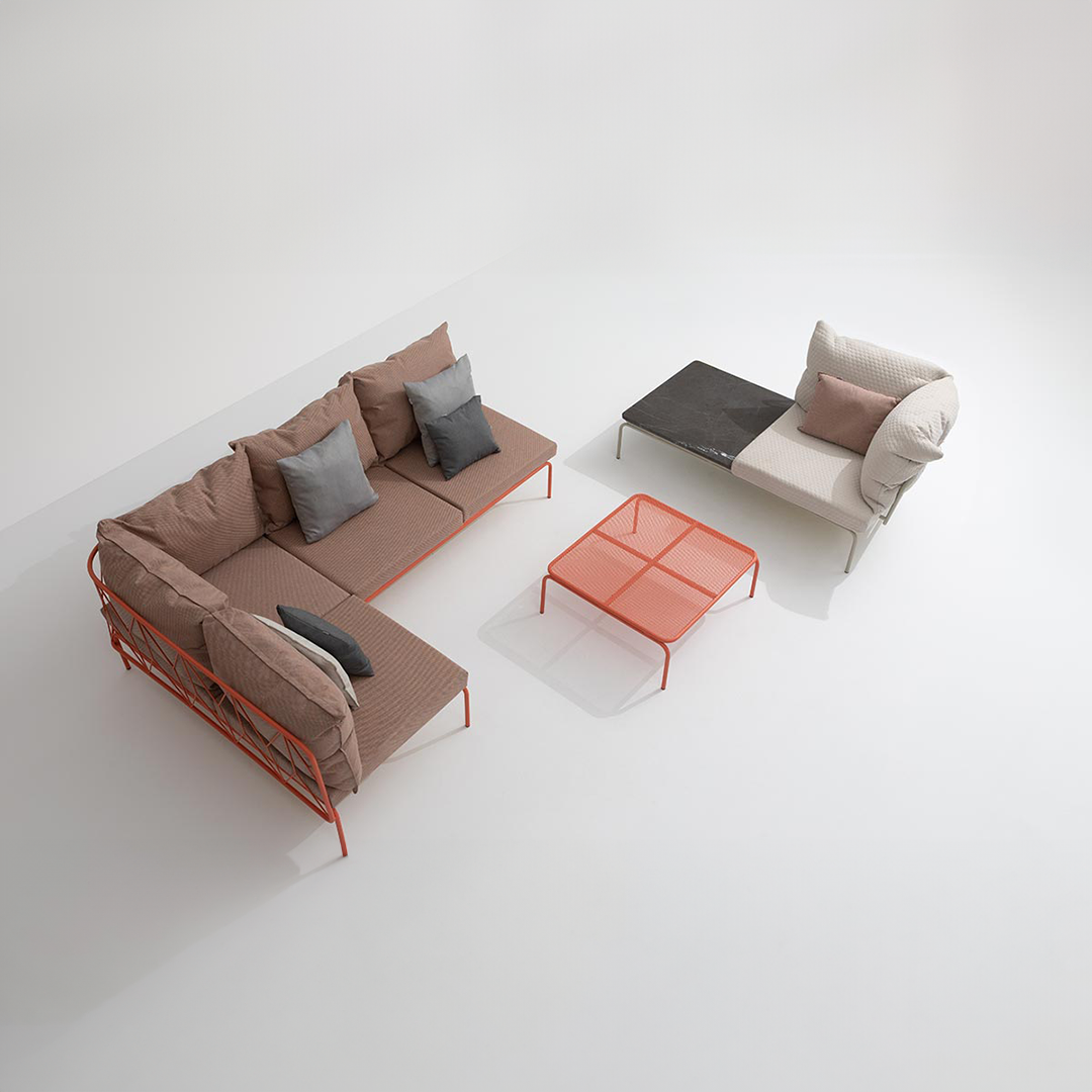 ATAMAN MODULAR Gartensofa Element rechts, ATAMAN MODULAR SOFA Hocker, ATAMAN MODULAR GARTENSOFA rechts Eckelement-up siehe