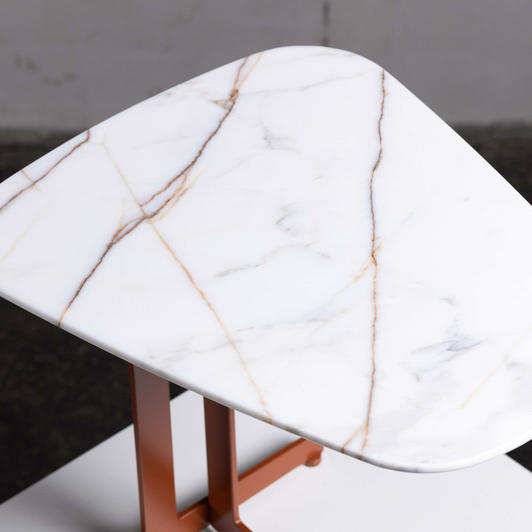 LOM Couchtisch mit Marmorplatte