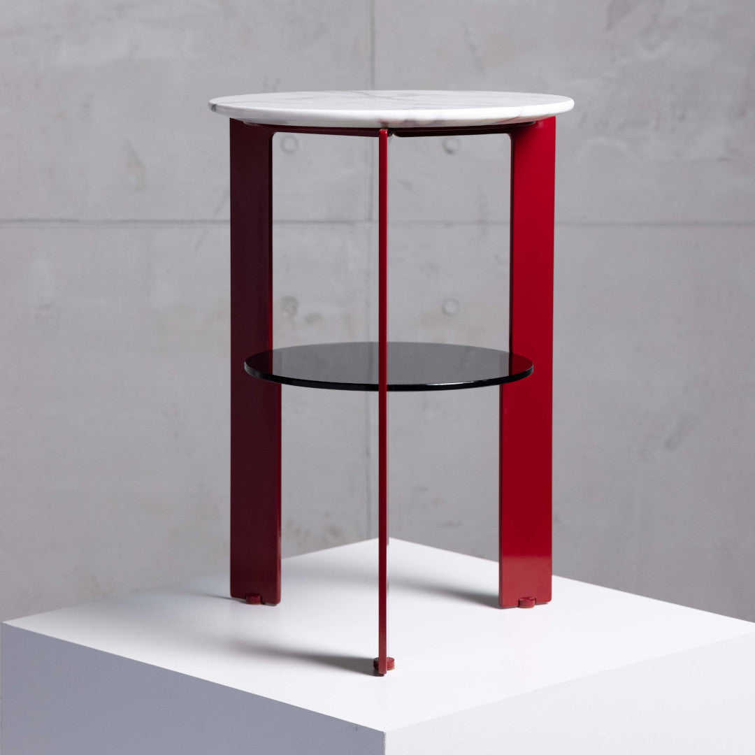 OLI Couchtisch mit Platte aus Marmor und Glas