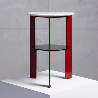 OLI Couchtisch mit Platte aus Marmor und Glas