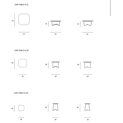 RUVO Low Beistell / Couchtisch