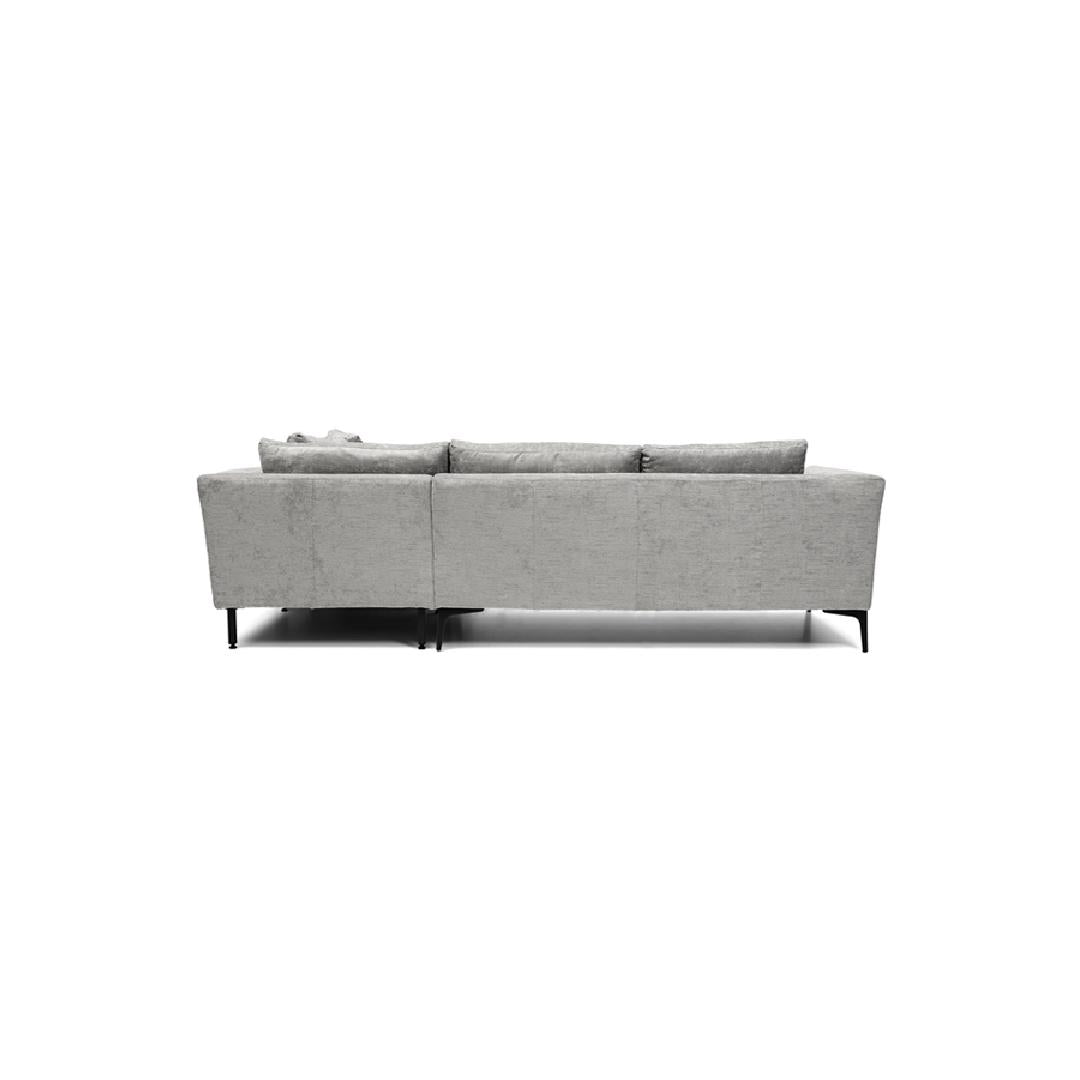 ADELE-Designersofa, Gestell aus Massivholz mit Stoffpolsterung-rücken