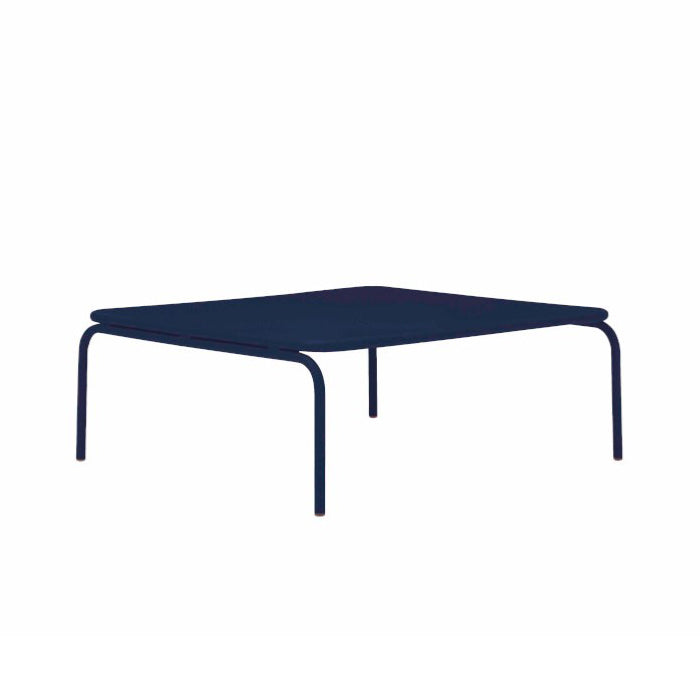 ATAMAN MODULAR SOFA Hocker-Gartenhocker aus pulverbeschichtetem Edelstah-saphirblau-vorne
