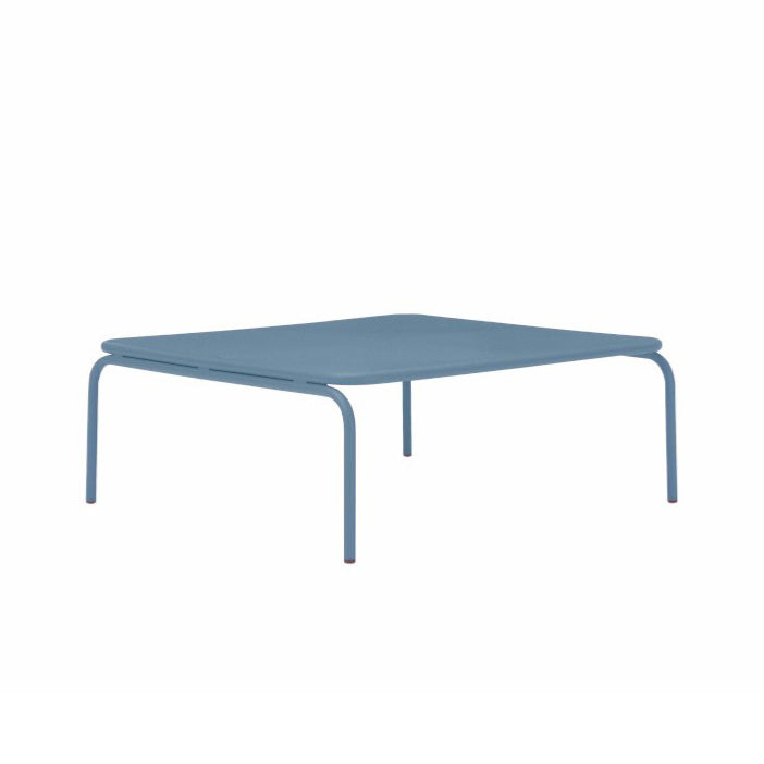 ATAMAN MODULAR SOFA Hocker-Gartenhocker aus pulverbeschichtetem Edelstah-taubenblau-vorne