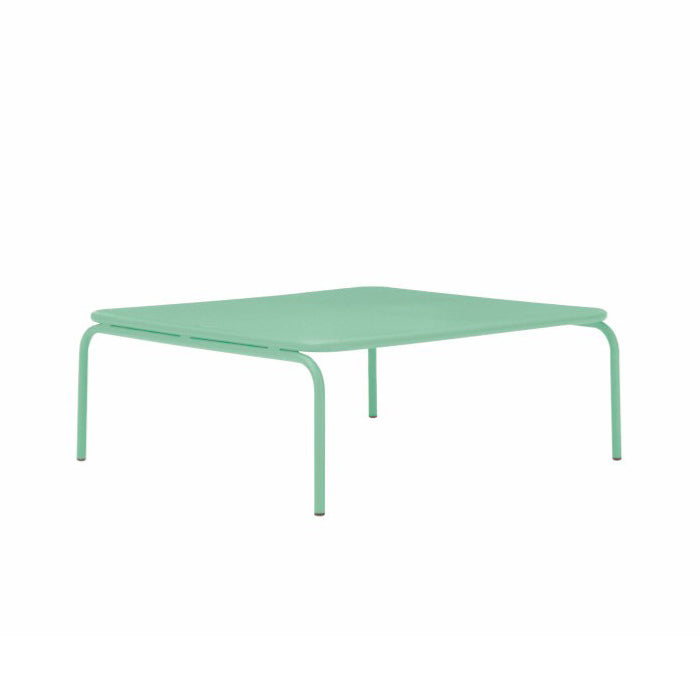 ATAMAN MODULAR SOFA Hocker-Gartenhocker aus pulverbeschichtetem Edelstah-waissgrün-vorne