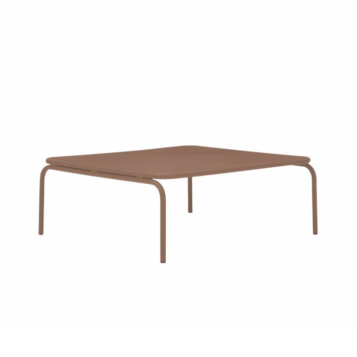 ATAMAN MODULAR SOFA Hocker-Gartenhocker aus pulverbeschichtetem Edelstah-beigerau-vorne
