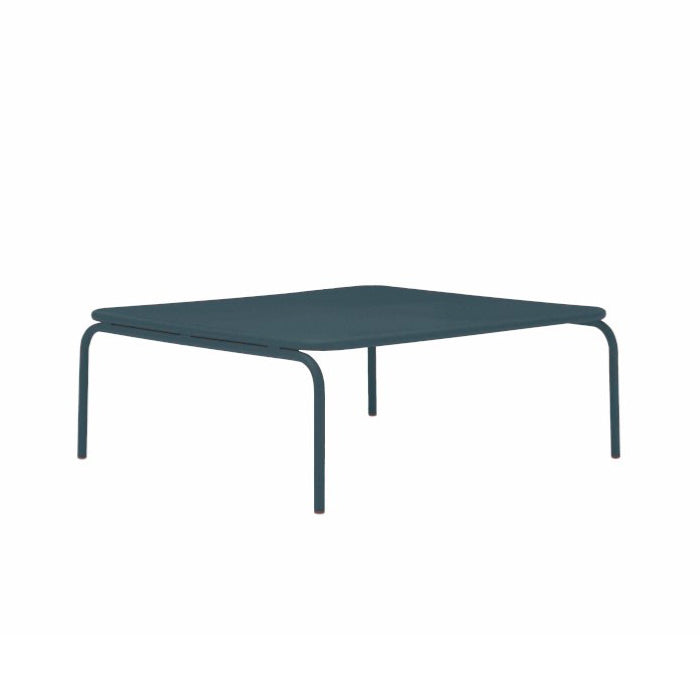 ATAMAN MODULAR SOFA Hocker-Gartenhocker aus pulverbeschichtetem Edelstah-schwarz-vorne