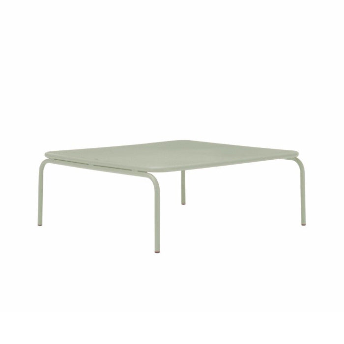 ATAMAN MODULAR SOFA Hocker-Gartenhocker aus pulverbeschichtetem Edelstah-kieselgrau-vorne