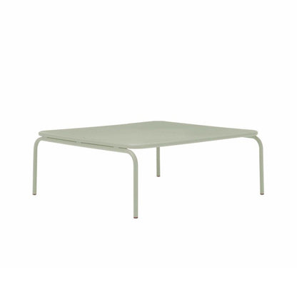 ATAMAN MODULAR SOFA Hocker-Gartenhocker aus pulverbeschichtetem Edelstah-kieselgrau-vorne