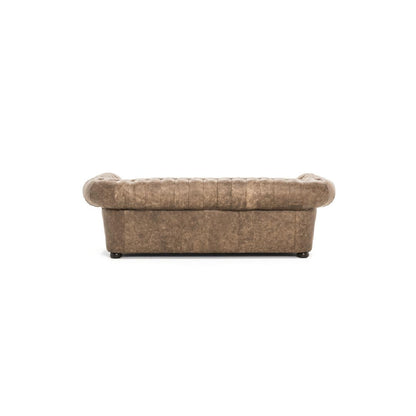 CLASSIC LUX-Designersofa, Gestell aus Massivholz mit Lederpolsterung-rücken