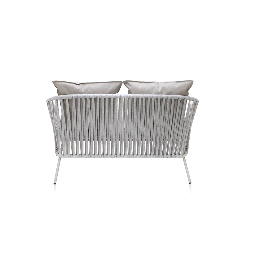 ATAMAN LEISURE 2-Sitzer Gartensofa Garda Ataman Leisure 2-Sitzer Gartensofa. G Der geschickte Mix aus Stahlstruktur und Seil bildet eine harmonische Einheit-Rückansicht