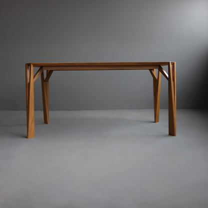 KAMINARI-Designer Esstisch aus Massivholz-seitenansicht