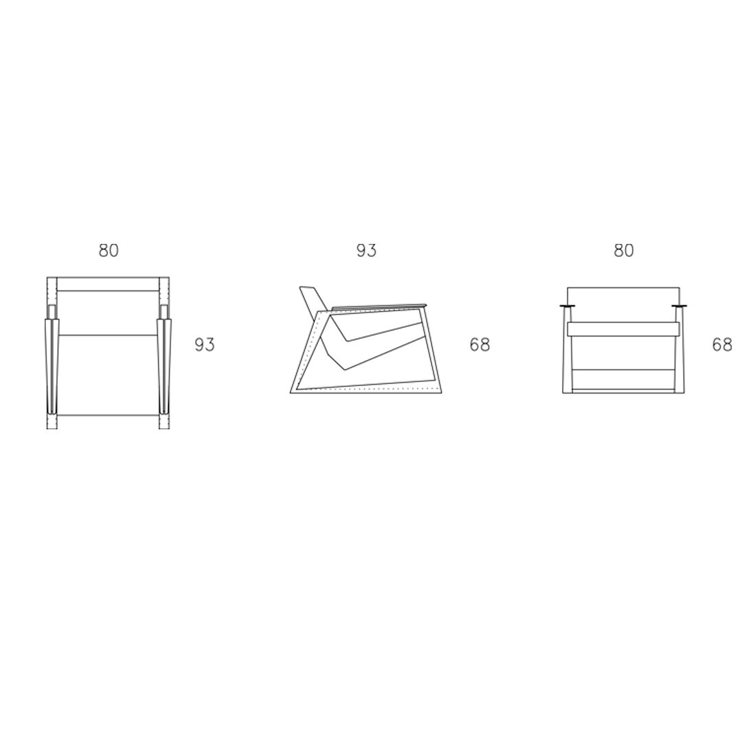 Spezifikation Lasta Designer Sessel aus Massivholz