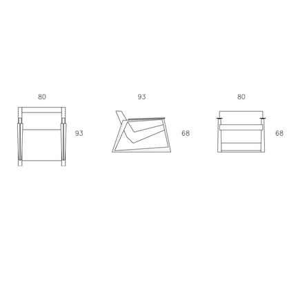 Spezifikation Lasta Designer Sessel aus Massivholz