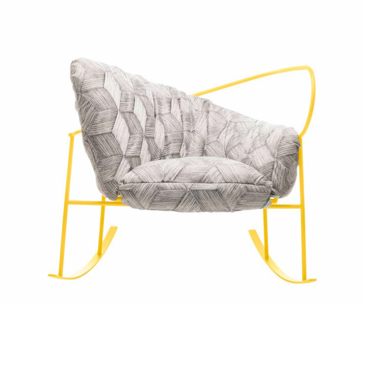NIDO Sessel-Designersessel für aus pulverbeschichtetem Edelstahl-cinkgelb-vorne
