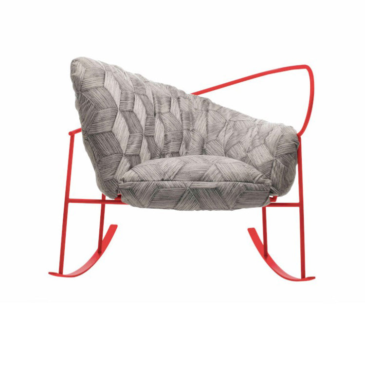 NIDO Sessel-Designersessel für aus pulverbeschichtetem Edelstahl-lachsrot-vorne