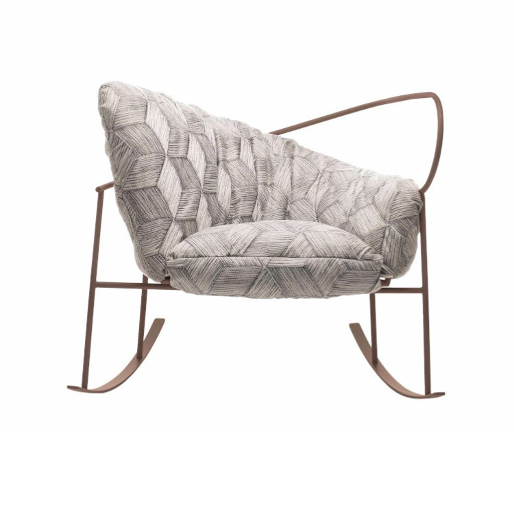 Nido Designersessel für aus pulverbeschichtetem Edelstahl, RAL 7006