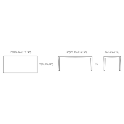 Spezifikation Pero Designer Esstisch aus Massivholz