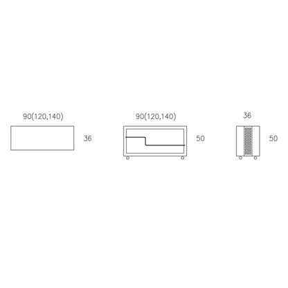 Spezifikation Polyline Designer HiFi Kommode aus Massivholz und Metall