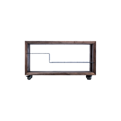 Polyline Designer HiFi Kommode aus Massivholz und Metall