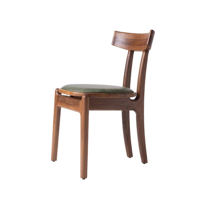 STIA-Designerstuhl aus Massivholz und Lederpolsterung-seitlich-nussbaum