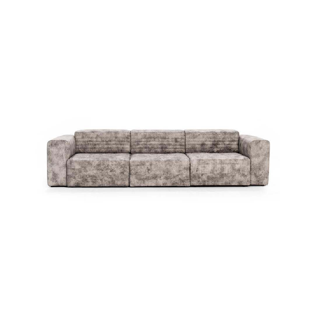 Sofa TOLEDO- Tragende Elemente aus massiver Buche, verstärkt mit Holzplattenelementen-vorne