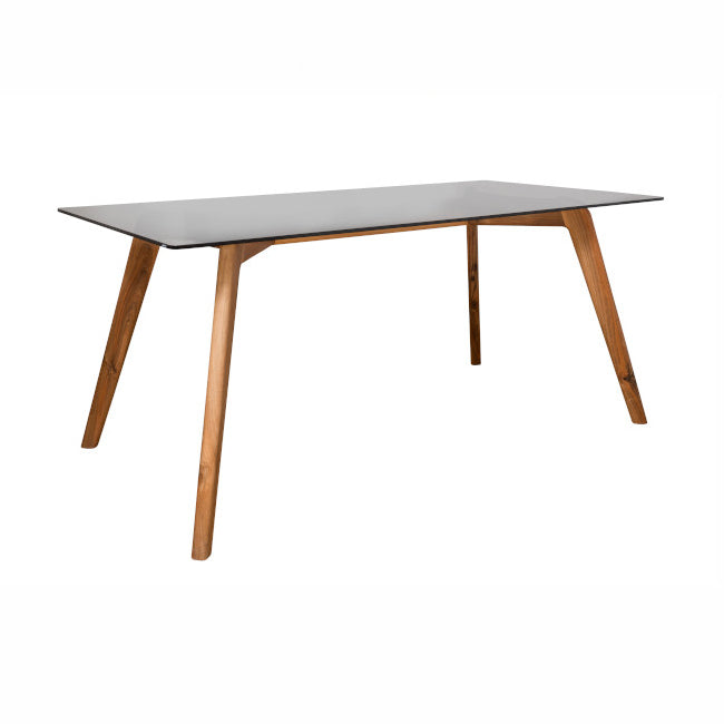 VETRO-Designer Esstisch aus Massivholz-glas-seitenansicht-nussbaum